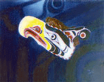Hamatsa Thunderbird, Mask Portrait, Danny Cain, 1999